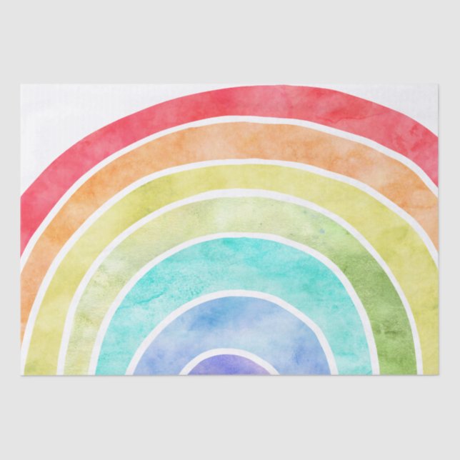 Papier Mousseline Aquarelle Rainbow (Recto)