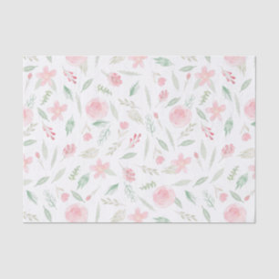 Papier Mousseline Aquarelle rose pâle