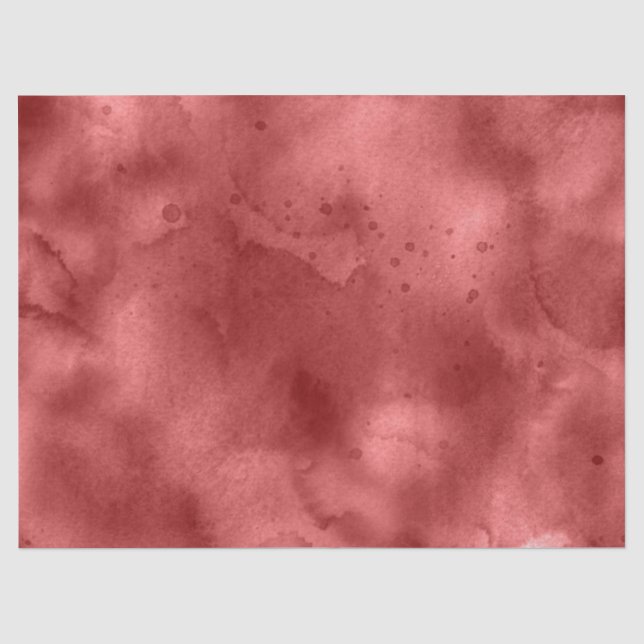 Papier Mousseline Aquarelle rouge (Recto)