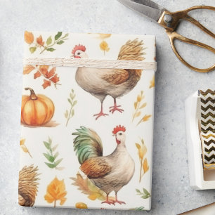 Papier Mousseline Aquarelle rustique des Citrouilles de Thanksgiving