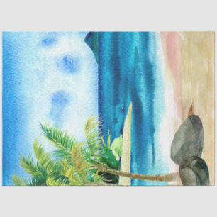 Papier Mousseline Aquarelle Seascapes Series Design 5