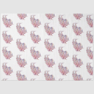 Papier Mousseline Aquarelle sous-marine SeaShell Series Design 34