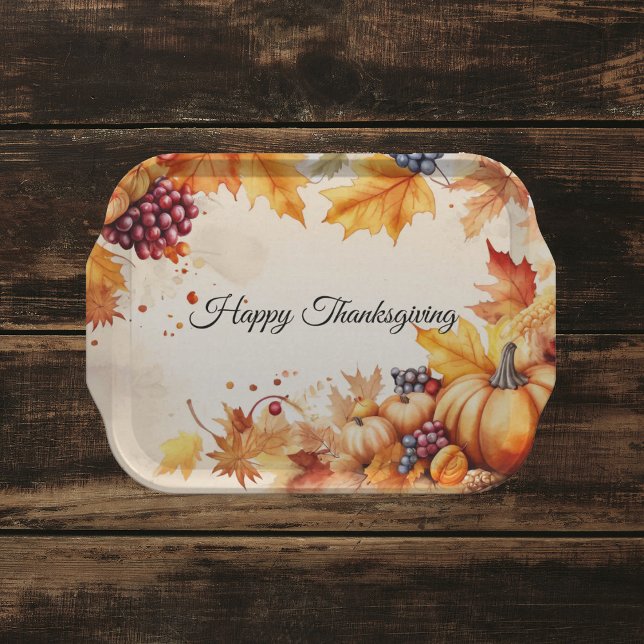 Papier Mousseline Aquarelle Thanksgiving Decoupage papier de papier  (Créateur téléchargé)