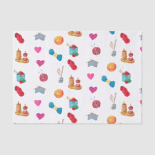 Papier Mousseline Aquarelle Tricot Fil et accessoires