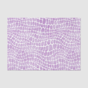 Papier Mousseline Aquarelle violette Peau de crocodile