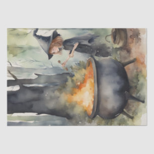Papier Mousseline Aquarelles de cuisine dans la découpage de bois