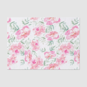 Papier Mousseline Aquarelles et verdure modernes