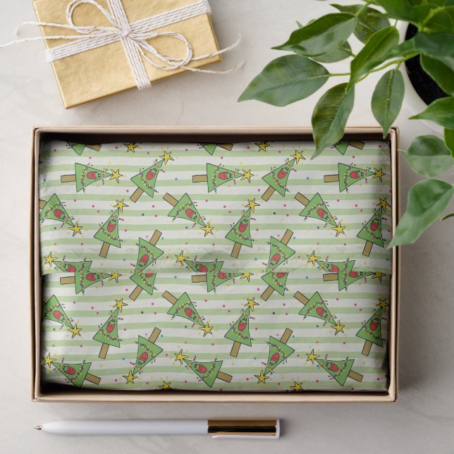 Papier Mousseline Arbre de Noël Chaîne de lumières (Cadeau)