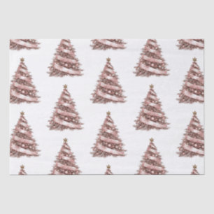 Papier Mousseline Arbre de Noël en or rose