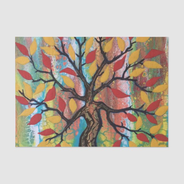 Papier Mousseline Arbre de vie (Recto)