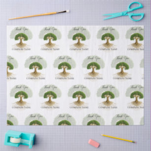 Papier Mousseline Arbre de vie Logo commercial Matériel promotionnel