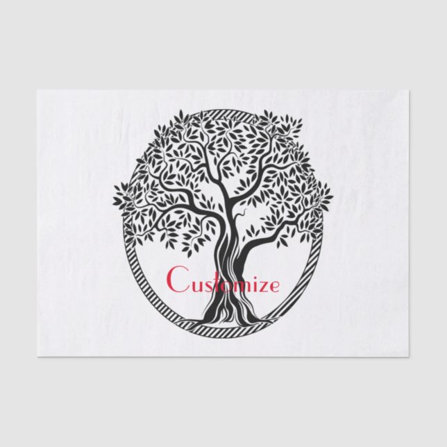 Papier Mousseline Arbre de vie Thunder_Cove   (Recto)
