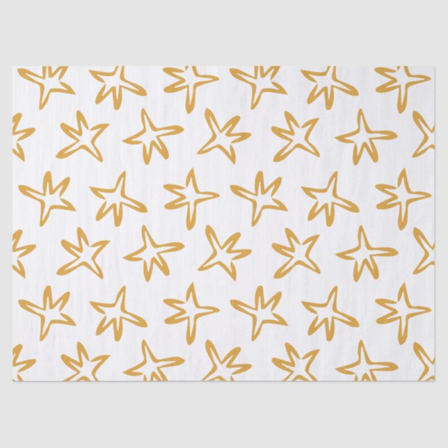 Papier Mousseline Arbre étoile minimaliste (Recto)