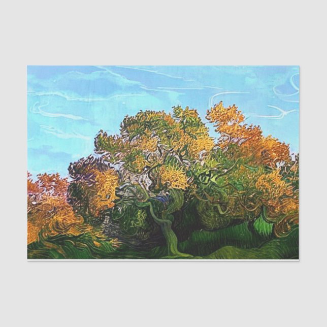 PAPIER MOUSSELINE ARBRES D'AUTOMNE (Recto)
