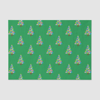 Papier Mousseline Arbres de Noël
