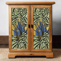 Arbres de style primitif et découpage Feuille