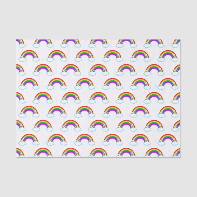 Papier Mousseline Arc-en-ciel (Recto)