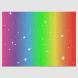 Papier Mousseline Arc-en-ciel de scintillement d'été