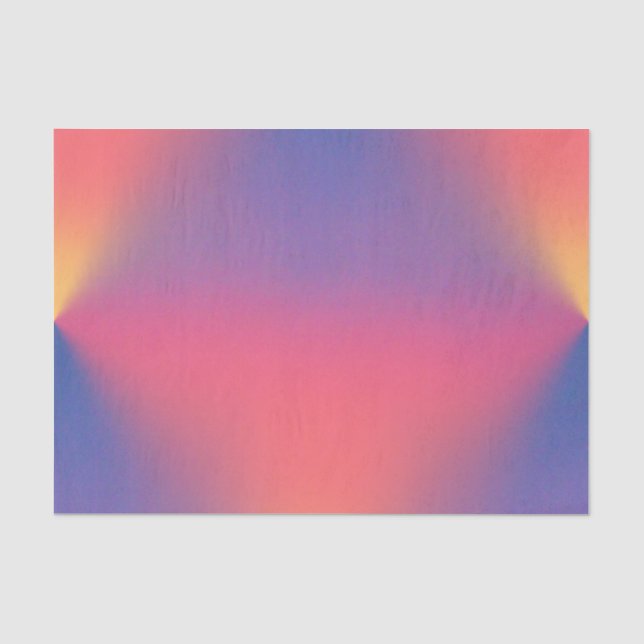 Papier Mousseline Arc-en-ciel des couleurs Formes diamant (Recto)