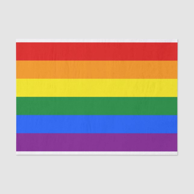 Papier Mousseline Arc-en-ciel LGBT Pride (Recto)
