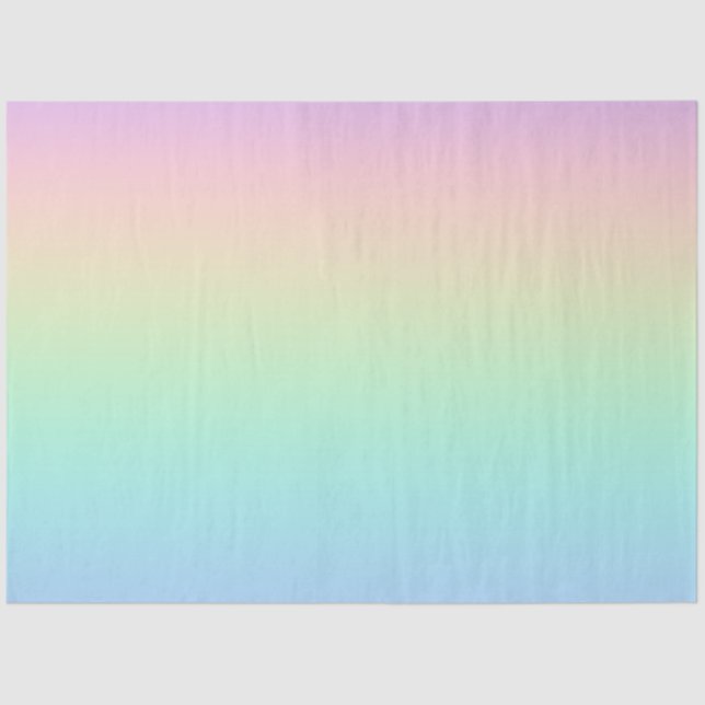 Papier Mousseline Arc-en-ciel pastel (Recto)