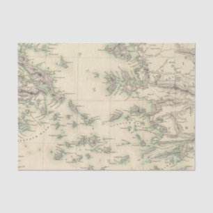Papier Mousseline Archipel Grec, antique