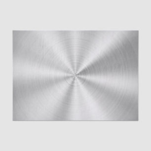 Papier Mousseline Argent brillant métallique de Faux élégant