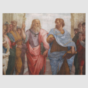 Papier Mousseline Aristote et Platon par Raphael