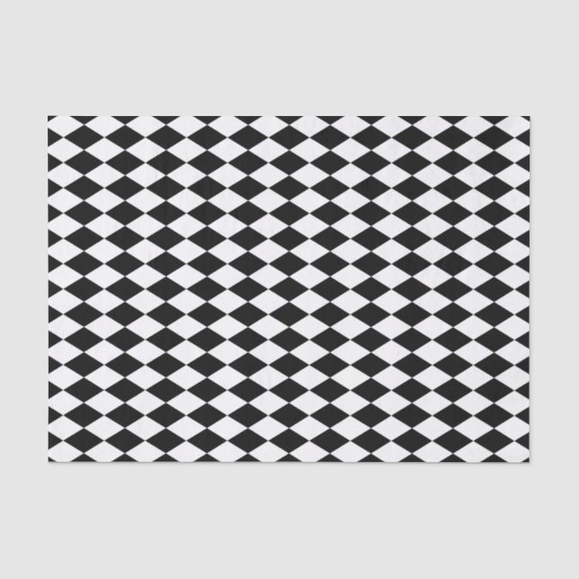 Papier Mousseline Arlequin noir (Recto)