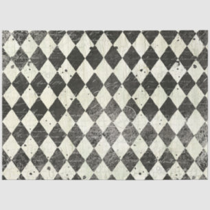 Papier Mousseline Arlequin Noir en Crème Ephémère Découpage en Bois