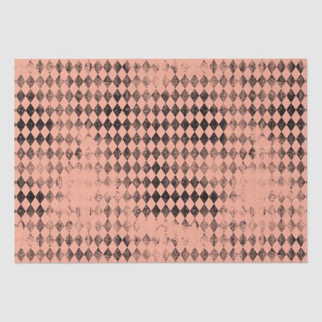 Papier Mousseline Arlequin noir et bracelet (Recto)
