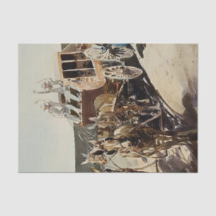 Papier Mousseline Arrêt de coche de diligence par Edward Borein