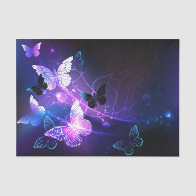 Papier Mousseline Arrière - plan aux papillons de nuit (Recto)