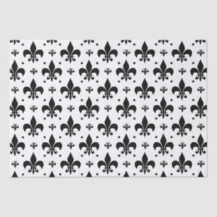 Papier Mousseline Arrière - plan blanc Fleur-de-lis Motif design