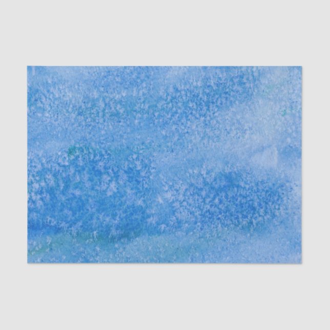 Papier Mousseline Arrière - plan bleu d'aquarelle (Recto)