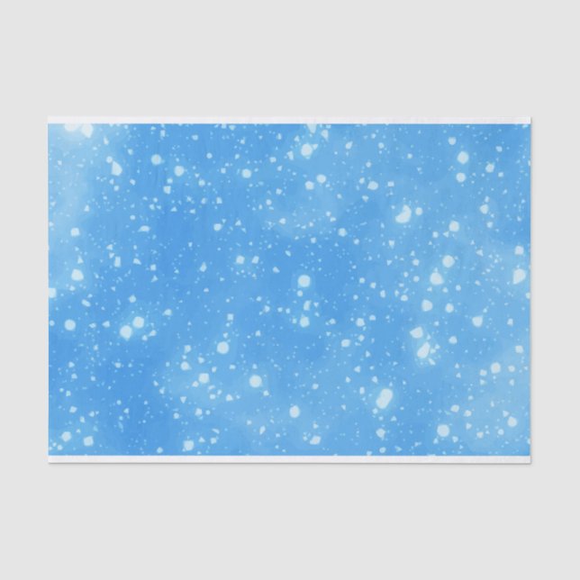 Papier Mousseline Arrière - plan de ciel bleu Abstrait avec flocon b (Recto)