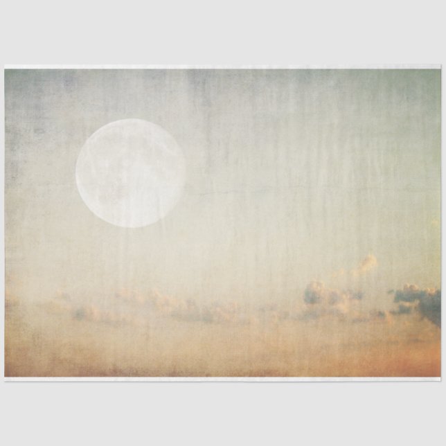 Papier Mousseline Arrière - plan de découpage Peint Lune Sky 20x30 (Recto)