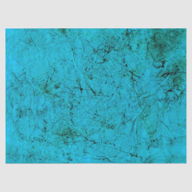 Papier Mousseline Arrière - plan de découpage Turquoise fissuré (Recto)