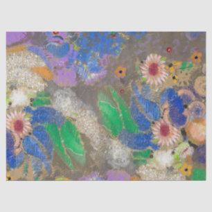 Papier Mousseline Arrière - plan de fleurs abstrait d'Odilon Redon.
