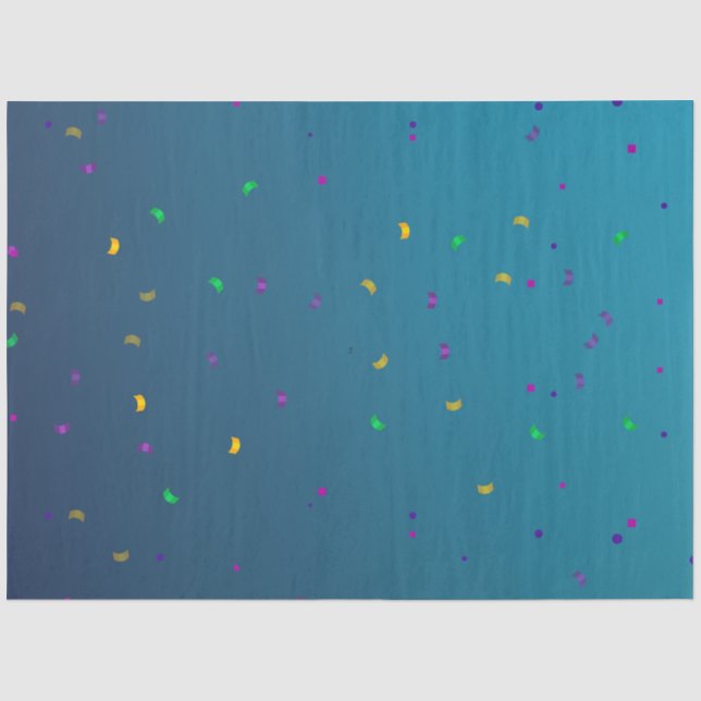 Papier Mousseline Arrière - plan de points magenta Turquoises géomét (Recto)