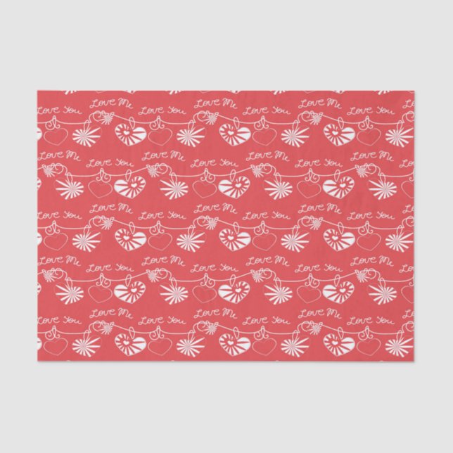 Papier Mousseline Arrière - plan de Saint Valentin (Recto)