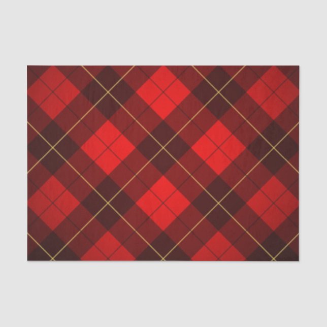 Papier Mousseline Arrière - plan de tartan de Wallace (Recto)