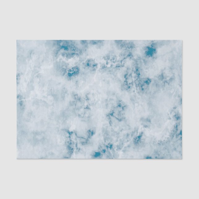 Papier Mousseline Arrière - plan de texture bleu marbre (Recto)