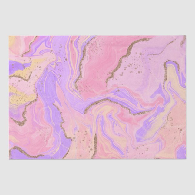 Papier Mousseline Arrière - plan en marbre - rose & violet (Recto)