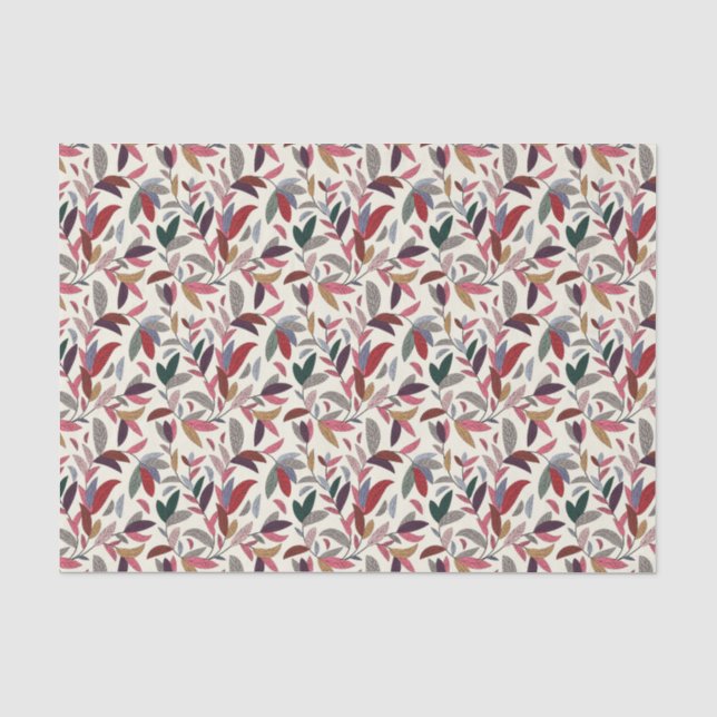 Papier Mousseline Arrière - plan floral (Recto)