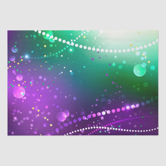 Papier Mousseline Arrière - plan mardi Gras Festive violet (Recto)