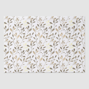 Papier Mousseline Arrière - plan Motif de feuille de découpage Taupe
