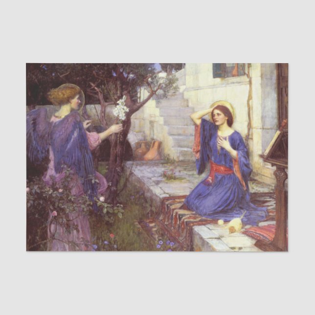 Papier Mousseline Art Annonciation Waterhouse (Recto)