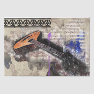 Papier Mousseline Art Collage Music 28 Découpage Tissu Papier