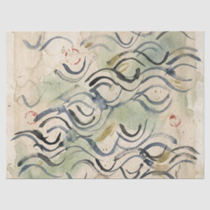 Papier Mousseline Art de calligraphie japonaise vintage (6)